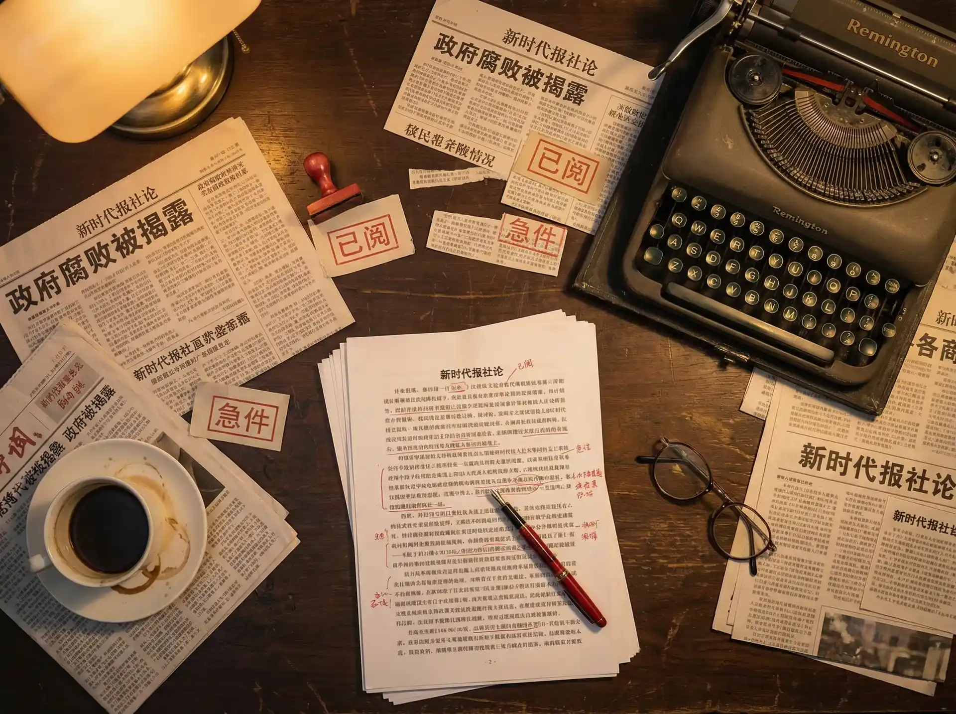 胜游亚洲网址 - 报社编辑部工作场景